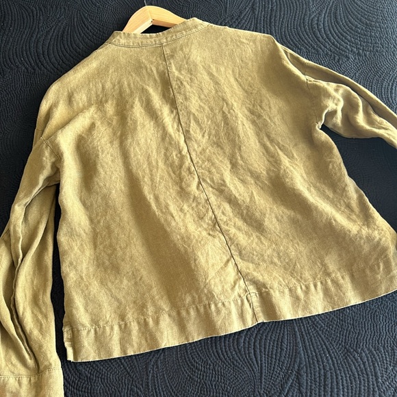 Zara linen utility style jacket with tassels - Picture 6 of 6